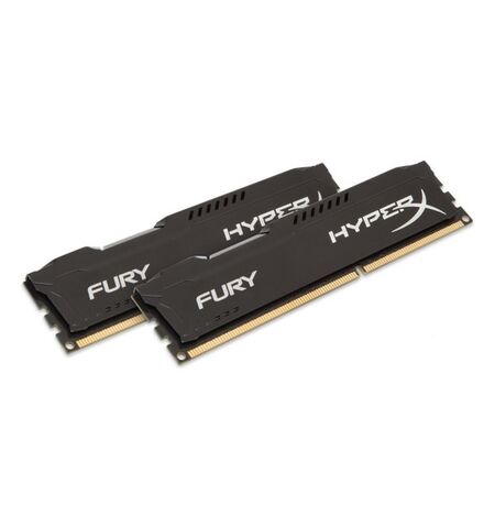 Оперативная память Kingston HyperX Fury Black 16GB kit (2x8GB) DDR3 PC3-10600 (HX313C9FBK2/16)
