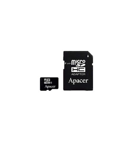 Карта памяти Apacer 16GB microSDHC Class 10 + SD адаптер (AP16GMCSH10-R)