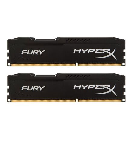 Оперативная память Kingston HyperX Fury Black 8GB kit (2x4GB) DDR3-1600 PC3-12800 (HX316C10FBK2/8)