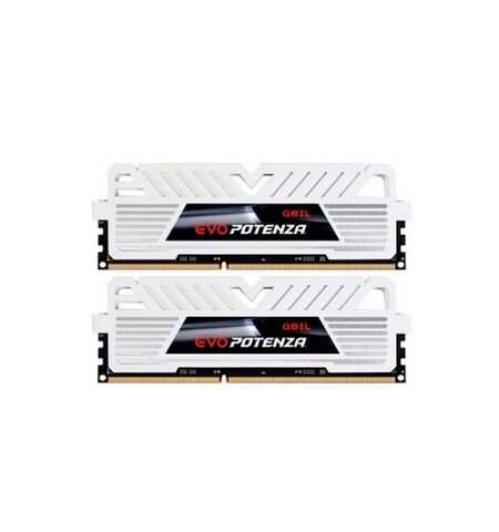 Оперативная память GeIL EVO Potenza 8GB kit (4GBx2) DDR3-1600 PC3-12800 Frost White (GPW316GB1600C9DC)