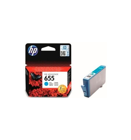 Оригинальный картридж HP 655 Cyan (CZ110AE)