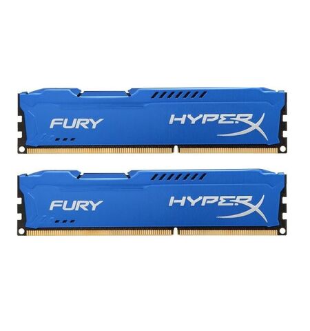 Kingston HyperX Fury 8GB kit (2x4GB) DDR3-1866 PC3-14900 Blue (HX318C10FK2/8)