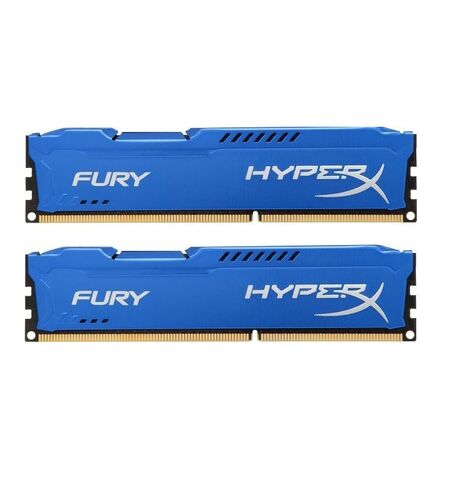 Оперативная память Kingston HyperX Fury 8GB kit (2x4GB) DDR3-1866 PC3-14900 Blue (HX318C10FK2/8)