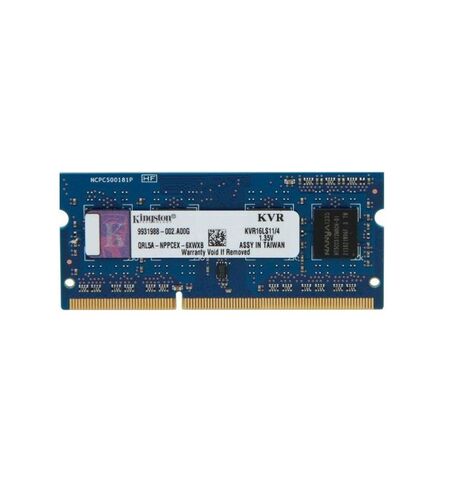 Оперативная память Kingston ValueRAM 4GB DDR3-1600 SO-DIMM PC3-12800 (KVR16LS11/4)