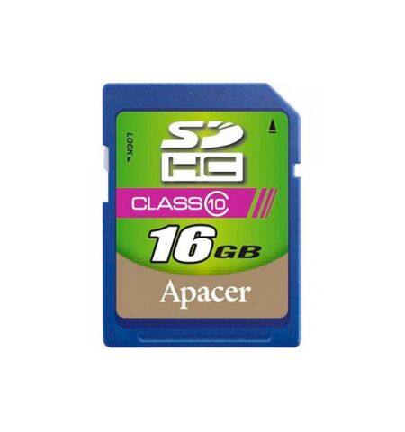 Карта памяти Apacer 16GB SDHC Class 10 (AP16GSDHC10-R)