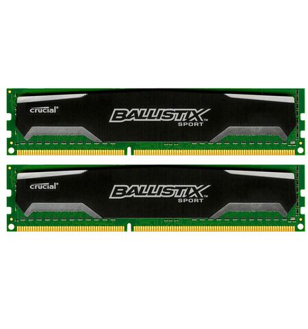 Оперативная память Crucial Ballistix Sport 2x8GB DDR3 PC3-12800 (BLS2CP8G3D1609DS1S00CEU)