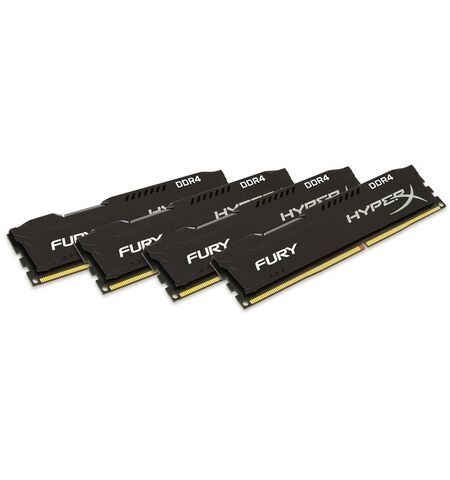 Оперативная память Kingston HyperX FURY 16GB kit (4x4GB) DDR4 PC4-17000 (HX421C14FBK4/16)