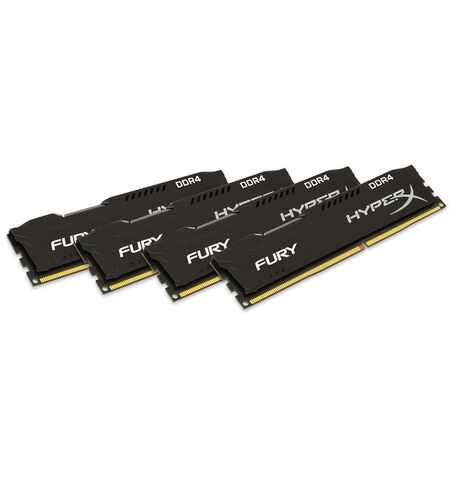 Оперативная память Kingston HyperX FURY 16GB kit (4x4GB) DDR4 PC4-19200 (HX424C15FBK4/16)