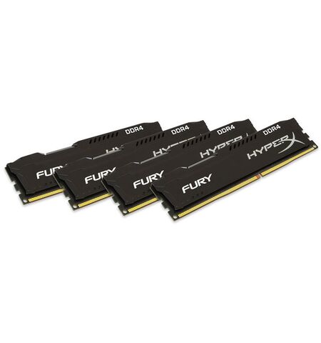 Оперативная память Kingston HyperX FURY 16GB kit (4x4GB) DDR4 PC4-21300 (HX426C15FBK4/16)