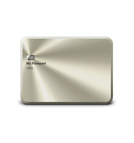 Внешний жесткий диск Western Digital My Passport Ultra 2TB Metal Gold (WDBEZW0020BCG)
