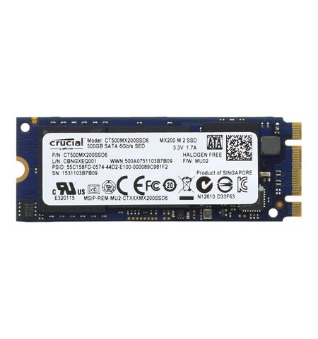 SSD Crucial MX200 500GB (CT500MX200SSD6)