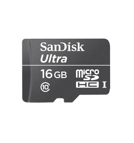Карта памяти SanDisk Ultra microSDHC 16GB Class 10 UHS-I (SDSDQL-016G-R35)