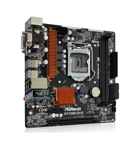 Материнская плата ASRock H110M-DVS R3.0