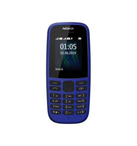 Кнопочный телефон Nokia 105 Dual SIM (2019) Blue