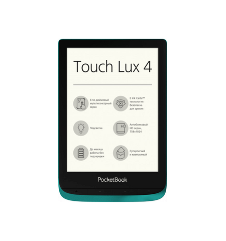 Электронная книга PocketBook Touch Lux 4 (PB627-C-CIS) Emerald