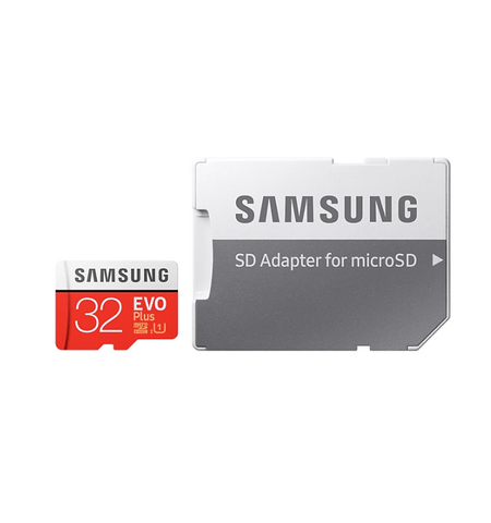 Карта памяти Samsung EVO Plus microSDHC 32GB Class 10 UHS-I U1 with SD Adapter (MB-MC32GA)