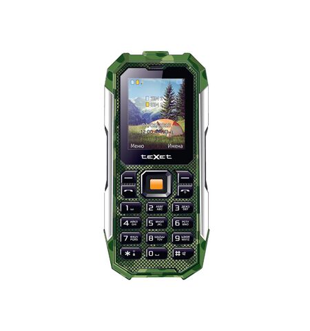 Кнопочный телефон teXet TM-518R Green