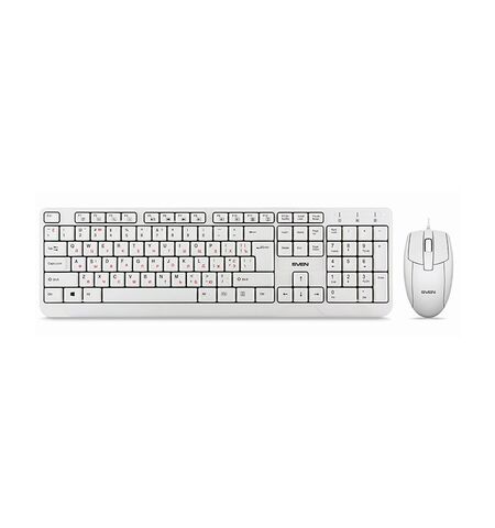 Комплект клавиатура + мышь SVEN KB-S330C White