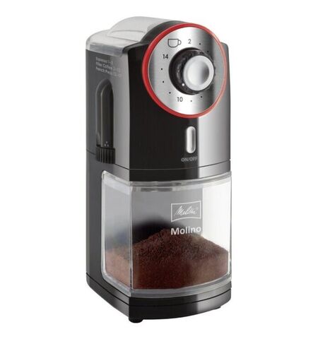 Электрическая кофемолка Melitta Molino Black Red