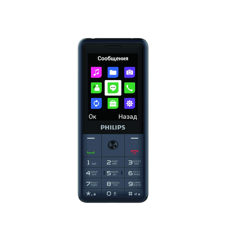 Кнопочный телефон Philips Xenium E169 Dark Grey