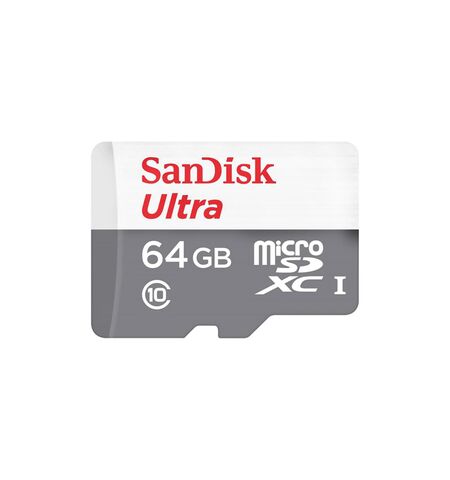 Карта памяти SanDisk Ultra microSDXC 64GB Class10 UHS-I U1 (SDSQUNR-064G-GN3MN)