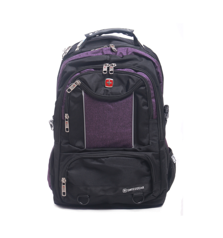 Рюкзак No Brand 6026 +SWISSGEAR Black Purple