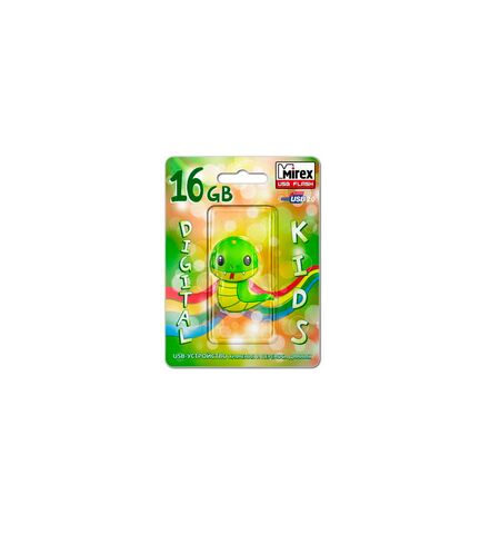 USB Flash Mirex 16GB SNAKE GREEN (13600-KIDSNG16), 2-е фото товара в интерент-магазине freenet.by USB Flash Mirex 16GB SNAKE GREEN (13600-KIDSNG16), 2-е
