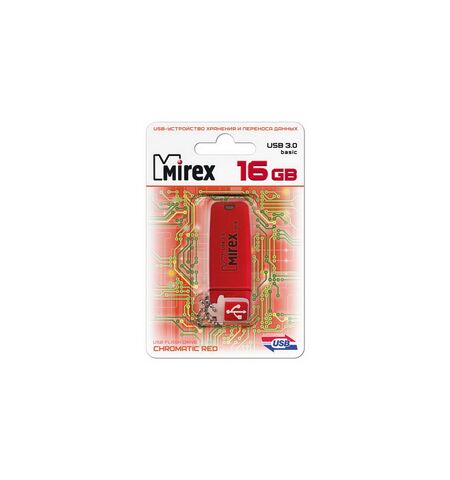 USB Flash Mirex Chromatic 16GB Red (13600-FMUCRR16), 2-е