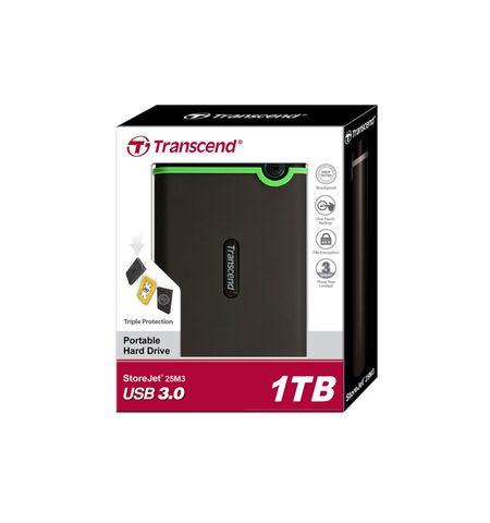 Внешний жесткий диск Transcend StoreJet 25M3 1TB (TS1TSJ25M3), 2-е