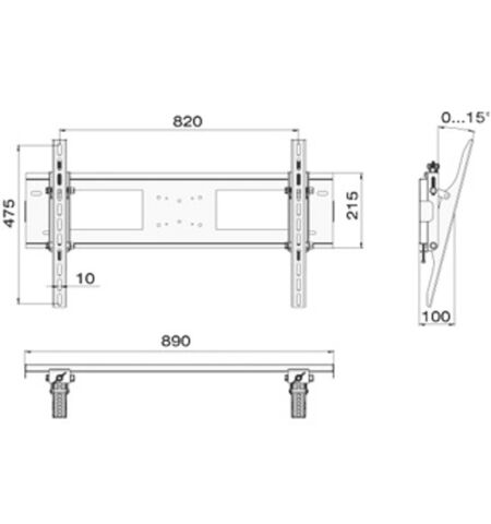 Кронштейн Electriclight КБ-01-16-У, 2-е