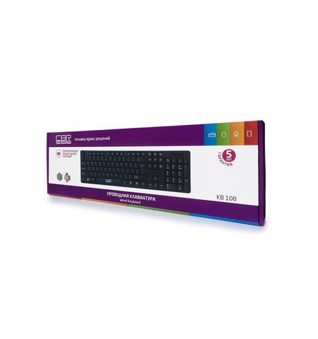 Клавиатура CBR KB 108 Black, 5-е