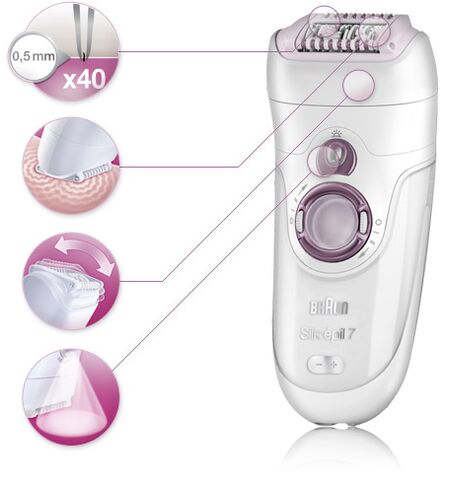Braun Silk-epil 7 SkinSpa 7931 Spa Legs, Body & Face, 10-е