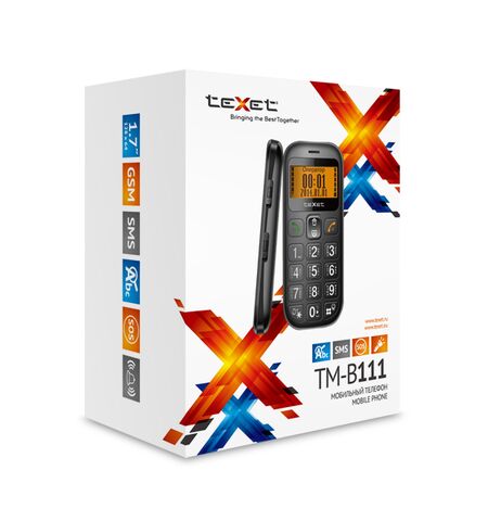 Мобильный телефон teXet TM-B111 Black, 5-е фото товара в интерент-магазине freenet.by Мобильный телефон teXet TM-B111 Black, 5-е