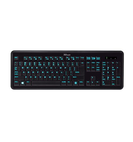 Клавиатура Trust Elight LED Illuminated Keyboard, 2-е