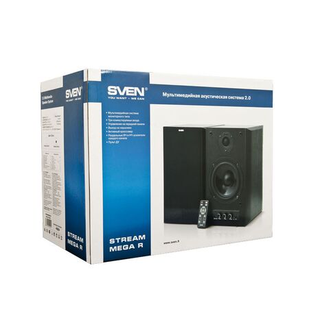Акустическая система SVEN Stream Mega R Black, 4-е фото товара в интерент-магазине freenet.by Акустическая система SVEN Stream Mega R Black, 4-е