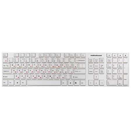Комплект клавиатура + мышь Nakatomi KMRLN-2120U White, 3-е