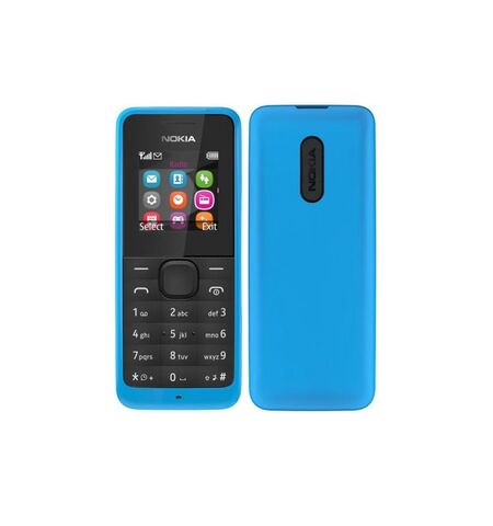 Кнопочный телефон Nokia 105 (RM-1134) Cyan, 9-е