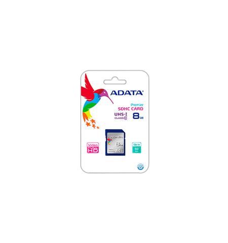 Карта памяти ADATA Premier SDHC 8GB Class 10 UHS-I U1, 2-е