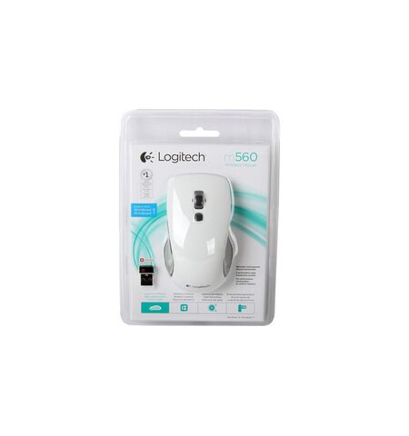 Мышь Logitech Wireless Mouse M560 White (910-003914), 2-е