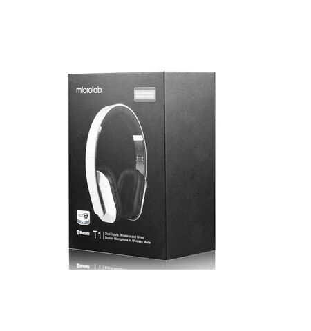 Гарнитура Microlab T1 White-Black, 2-е
