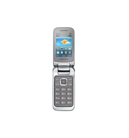 Кнопочный телефон Samsung GT-C3592 DUOS Titanium Silver, 3-е