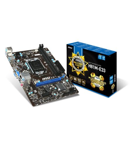 Материнская плата MSI H81M-E33, 5-е