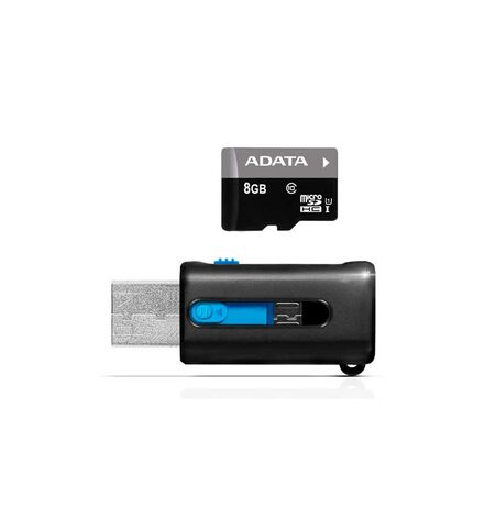 Карта памяти ADATA Premier microSDHC 8GB Class 10 UHS-I (AUSDH8GUICL10-ROTGMBK), 4-е