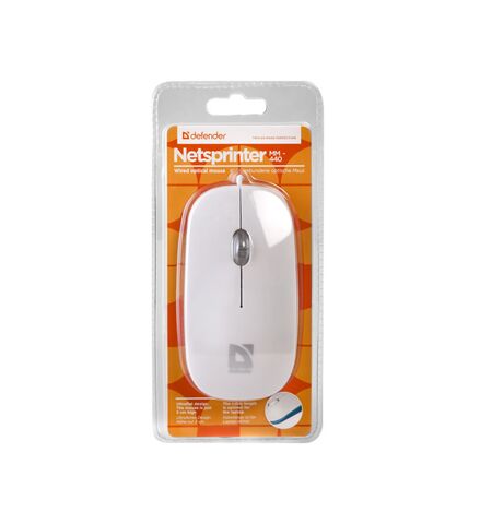 Мышь Defender NetSprinter 440 White-Blue (52443), 2-е