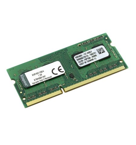 Оперативная память Kingston ValueRAM 4GB DDR3-1600 SO-DIMM PC3-12800 (KVR16S11S8/4), 2-е