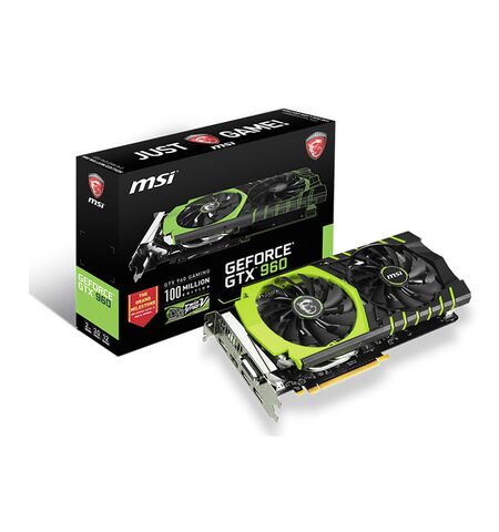 Видеокарта MSI GeForce GTX 960 2GB GDDR5 Gaming 100ME, 2-е