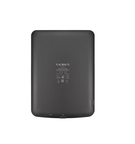 Электронная книга TeXet TB-578 Grey, 3-е