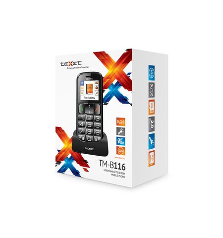 Кнопочный телефон teXet TM-B116, 7-е фото товара в интерент-магазине freenet.by Кнопочный телефон teXet TM-B116, 7-е
