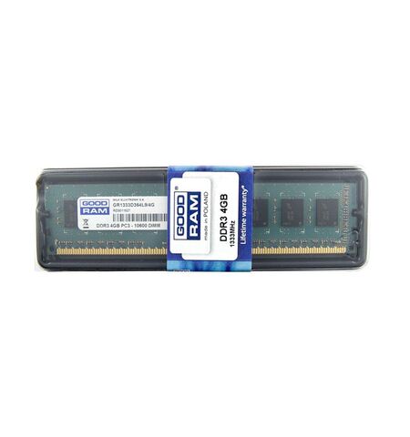 Оперативная память GOODRAM 4GB DDR3-1333 PC3-10600 (GR1333D364L9S/4G), 3-е