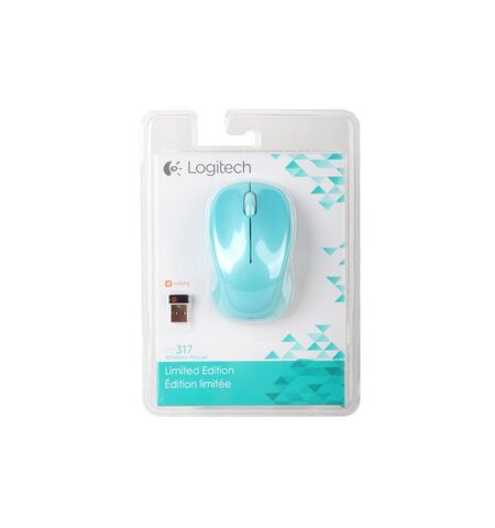 Мышь Logitech Wireless Mouse M317 Merry Mint (910-004184), 3-е